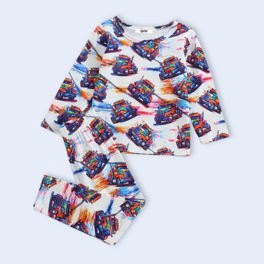 TRUCK ADVENTURE PYJAMAS . Up to 8 Years